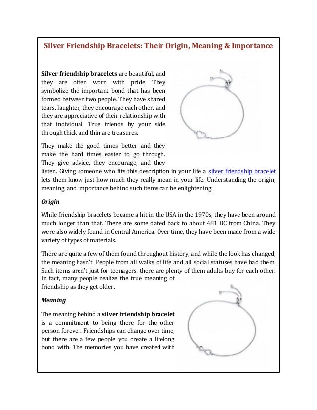Silver Friendship Bracelets Their Origin Meaning Importance Silver Friendship Bracelets Their Origin Meaning Importance