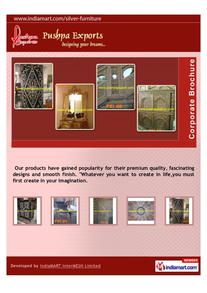 Pushpa Exports, Udaipur, Hand Crafted Furniture