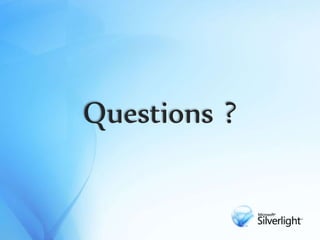 Questions ?
 