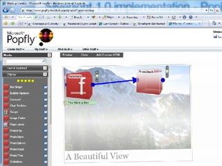Silverlight 1.0 implementation - PopFly www.popfly.com Built in Silverlight Developer tools for non-developers 