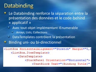  Les samples du SDK BrowserDévelopper en Silverlight
