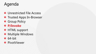 Custom Markup ExtensionsHow do I get my event handler code out of my Code Behind<ListBoxx:Name="appointmentsListbox"ItemsSource="{Binding Appointments}"SelectionChanged="OnAppointmentsListbox_SelectionChanged">UI (XAML)publicpartialclassAppointments: UserControl{privatevoidOnAppointmentsListbox_SelectionChanged(object sender, SelectionChangedEventArgs e){this.DataService.GetClaimById(GetClaimsCallback, ((AdjusterAppointment) (this.appointmentsListbox.SelectedItem)).Claim_Id); 	}privatevoidGetClaimsCallback(ObservableCollection<Claim> claims) {this.AppoinmentsListBox.Items.Add(claims[0]);Code Behind (XAML.cs/vb)ViewModel(VM.cs/vbServicesModelspublicvoidGetClaimById(Action<ObservableCollection<Claim>> callback, stringclaim_Id) {varquery = DataContext.GetClaimByIdQuery(claim_Id);	_getClaimCallback = callback;	_claimLoadOperation = DataContext.Load<Claim>(query);	…Data