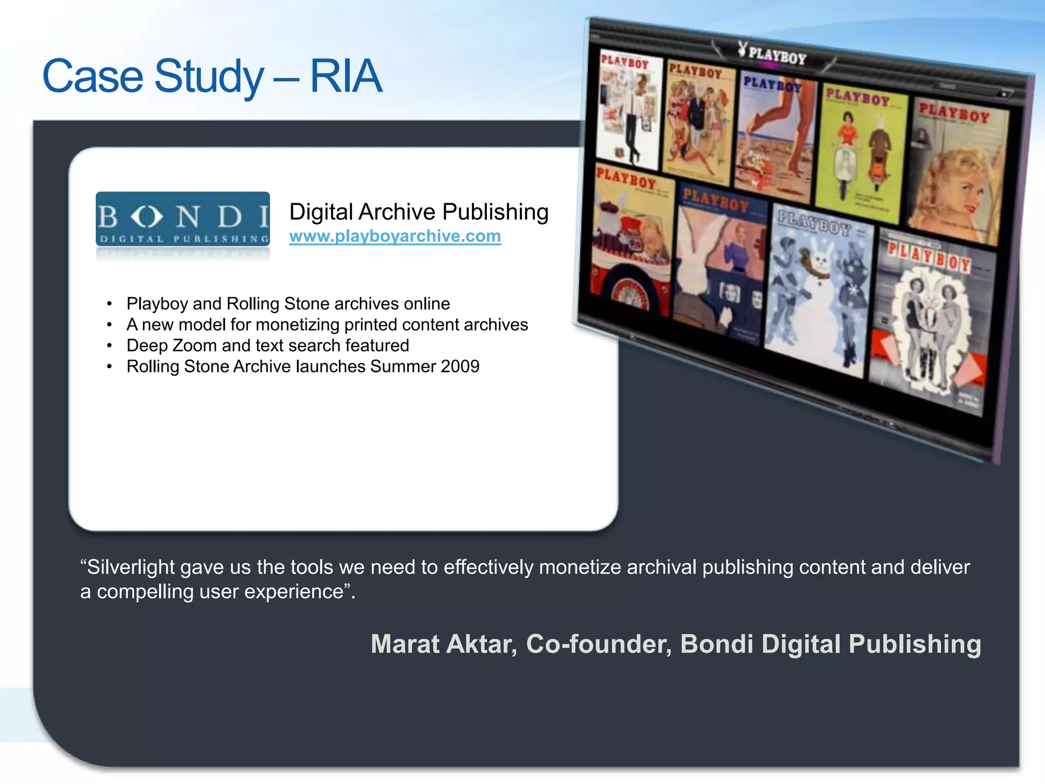 Rich Interactive Player