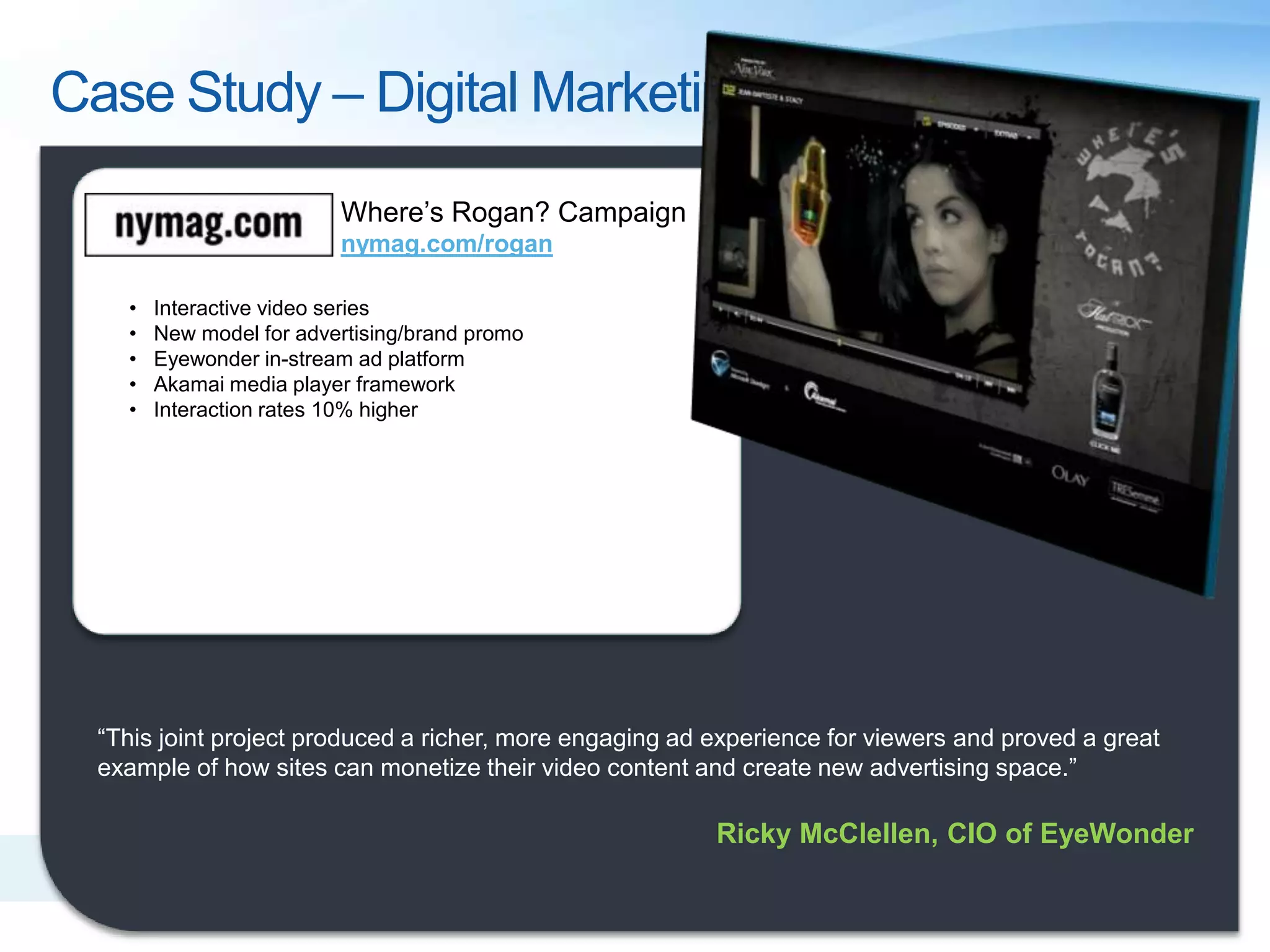 600 Million minutes of video content“The Olympics are a massive project, an event with 34 sports, 304 medal events, and 10,000 athletes, all of which happens in just 17 days. So how do you take 2,000 hours of live video and 3,500 hours of on-demand video and put it on a digital platform? How do you deliver this content to the online audience, an audience that is becoming more and more important to us, in a way that will engage and entertain them? How do you manage all that while upholding obligations to exclusive advertisers on the Web, who have come to expect very high levels of production value? We looked around the spectrum of companies, all over the world, and there was really only one we felt could do this, and that was Microsoft.” Perkins Miller, SVP Digital Media, NBCSports