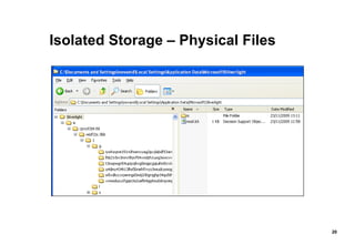 Isolated Storage – Physical Files 