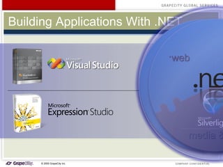 Building Applications With .NET <ul><li>web </li></ul><ul><li>desktop </li></ul><ul><li>web </li></ul><ul><li>desktop </li...