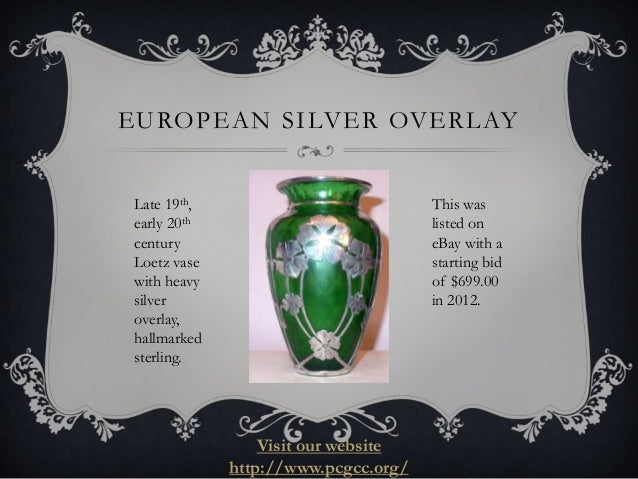 Silver Overlay On Glass