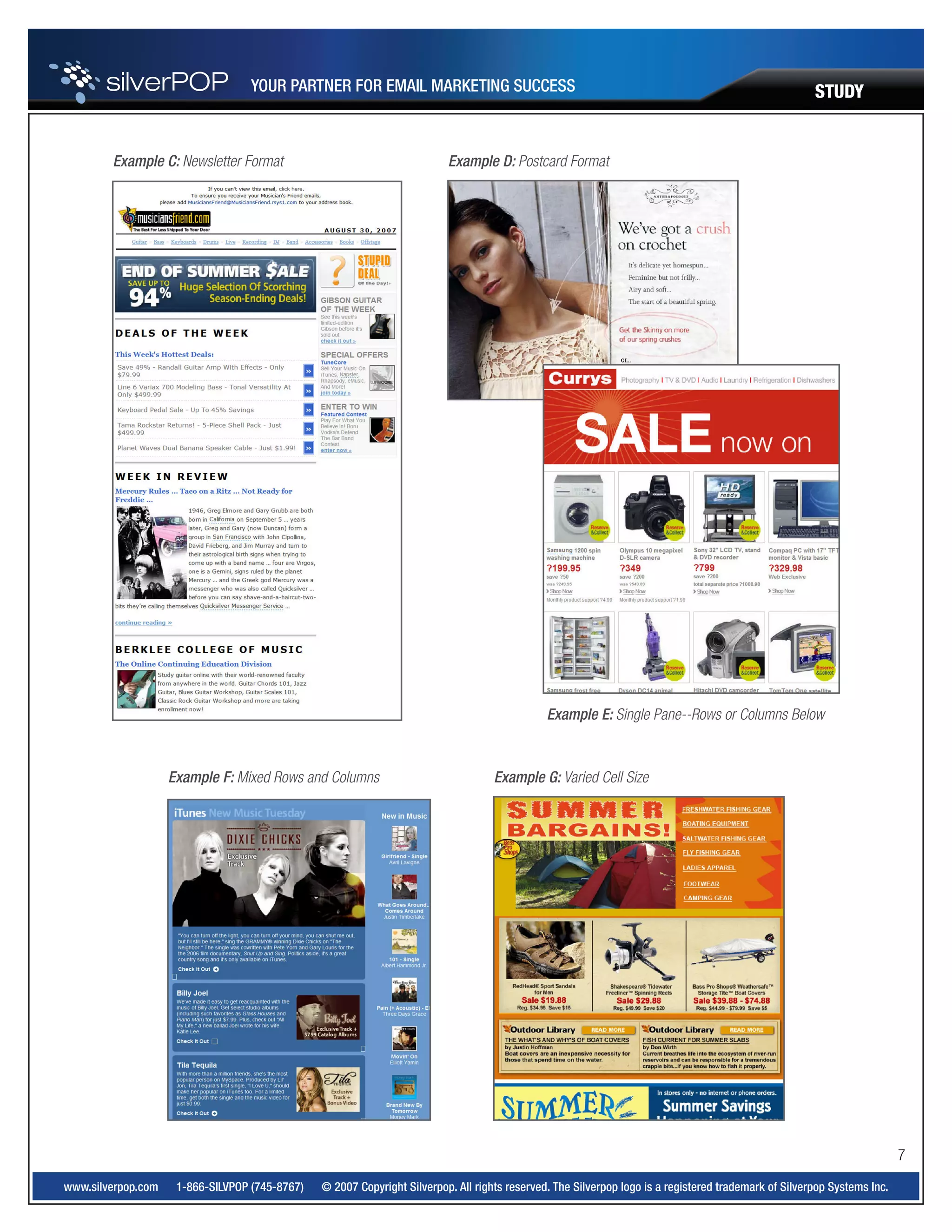 Silverpop Study 2007 Retail Email