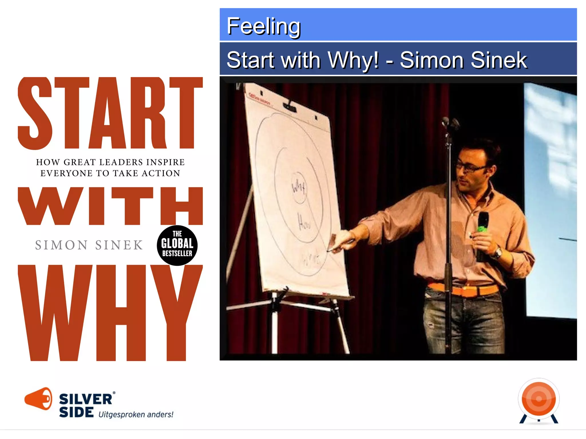 Feeling
Start with Why! - Simon Sinek

Why
How
What

 