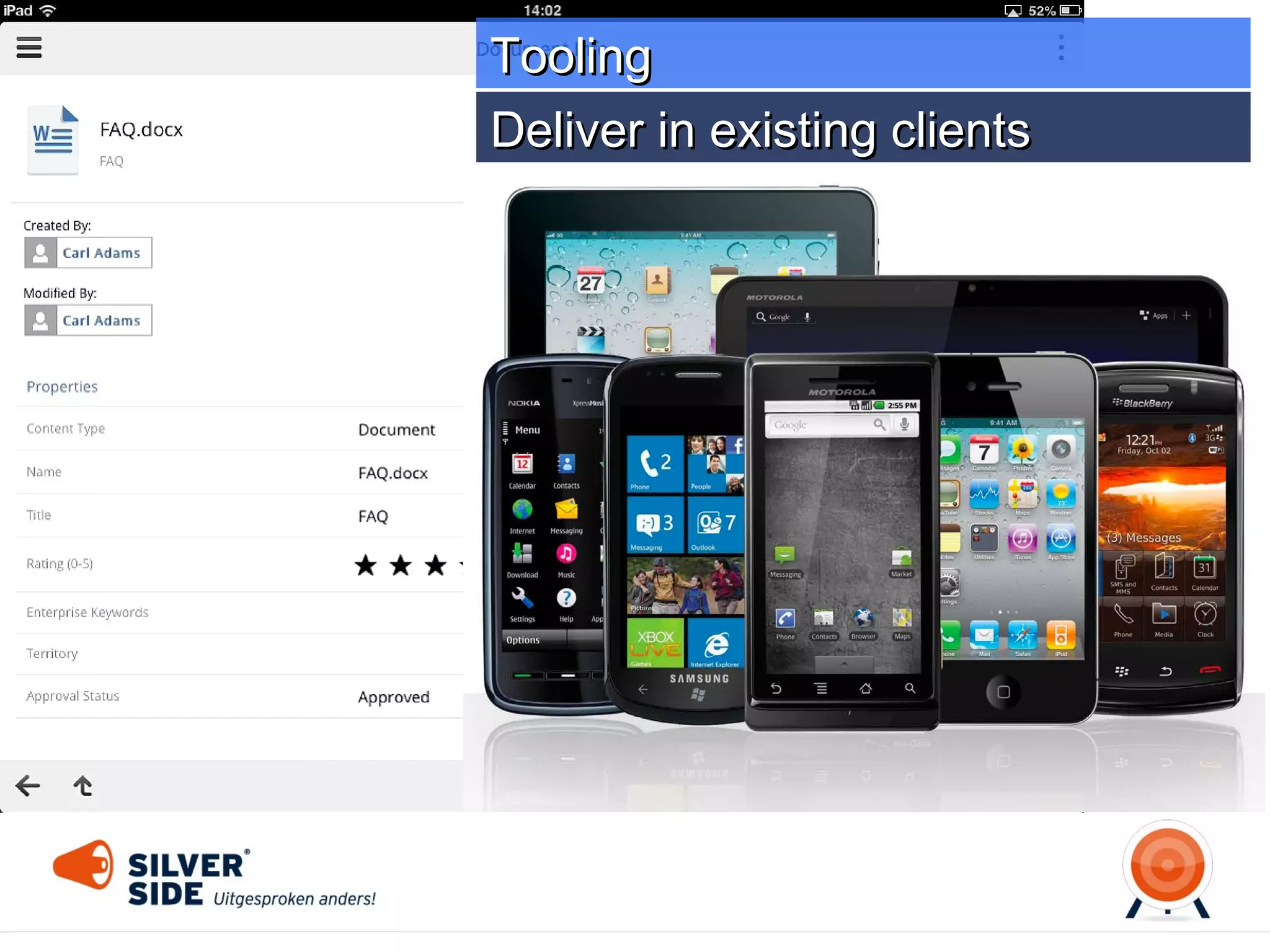 Tooling
Integrate with Outlook

 