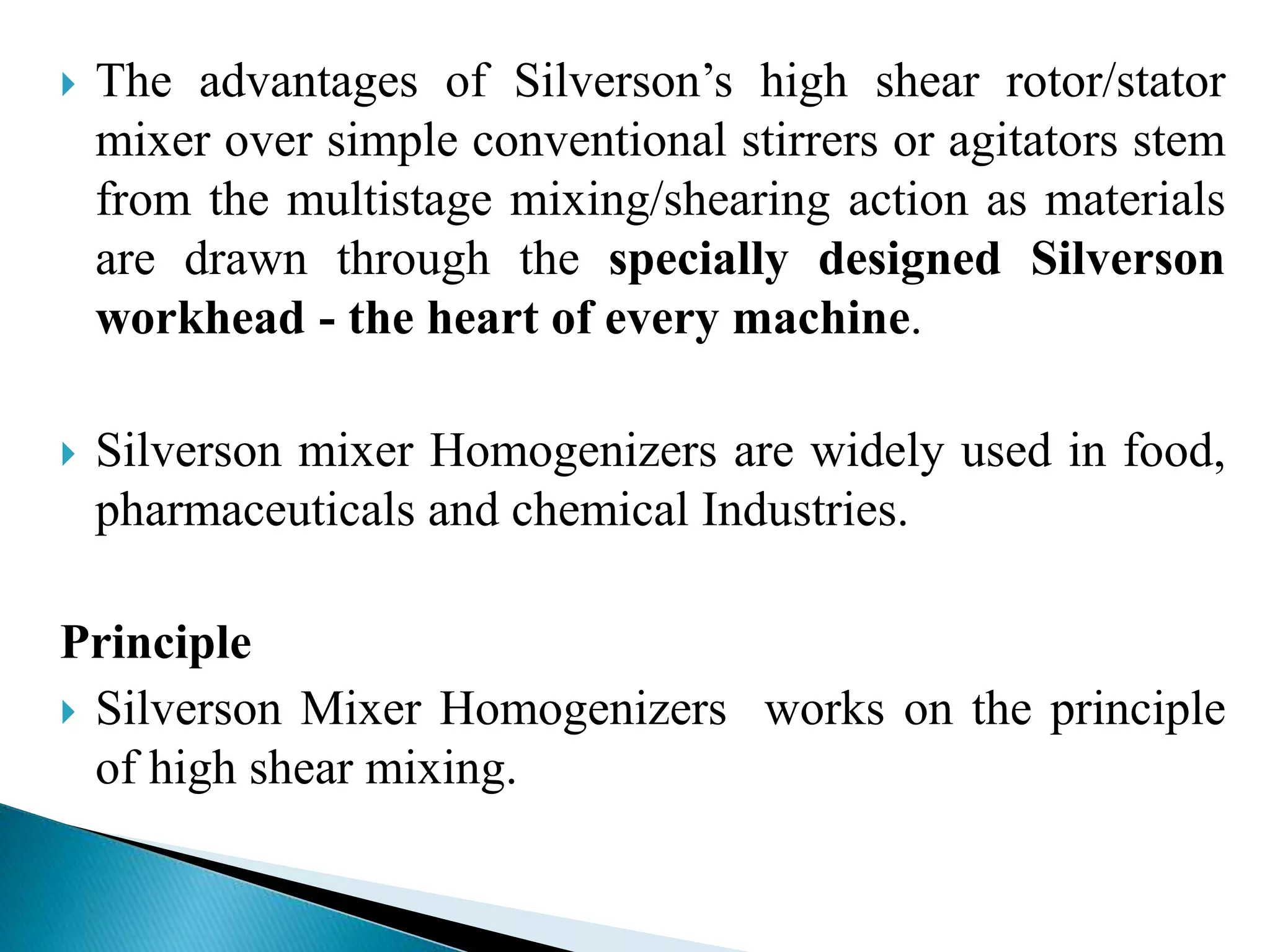 Silverson mixer | PPTX