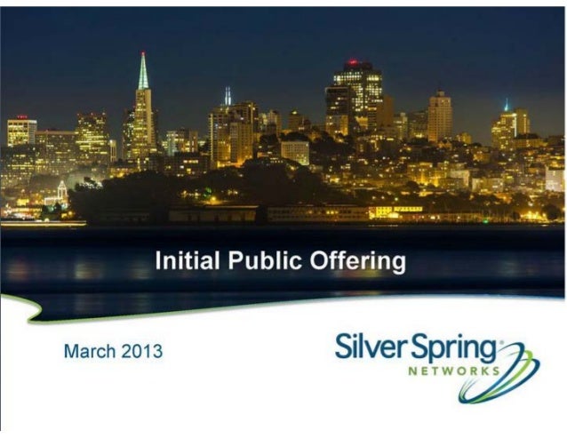 silver springs networks ipo