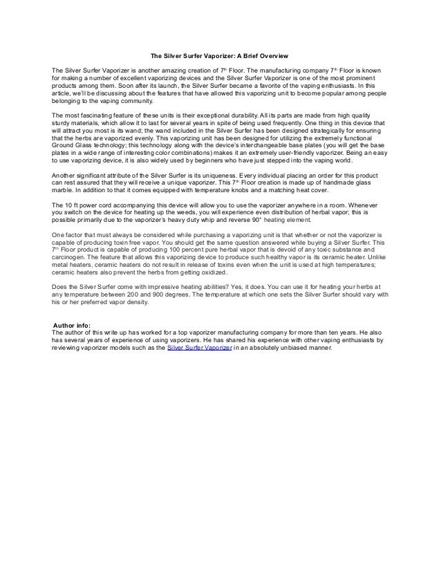 Silver Surfer Vaporizer