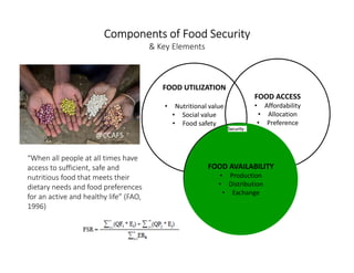 Household and food security: what lessons can we learn from food secure ...