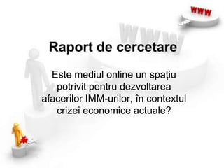 Politici si tehnici de marketing pe internet