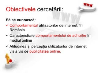 Raport de cercetareEste mediul online un spaţiu potrivit pentru dezvoltarea afacerilor IMM-urilor, în contextul crizei economice actuale?