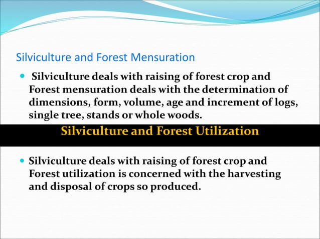 Sliviculture Silviculture-Gen.ppt | Agriculture | Industries