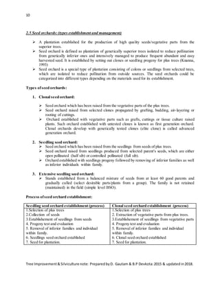 Tree Improvement Notes.pdf Silviculture second iof | DOCX