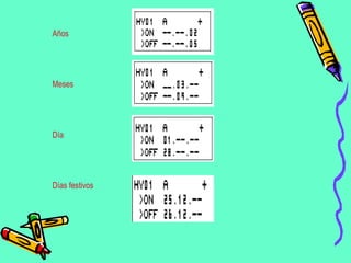 Años   Meses Día  Días festivos 