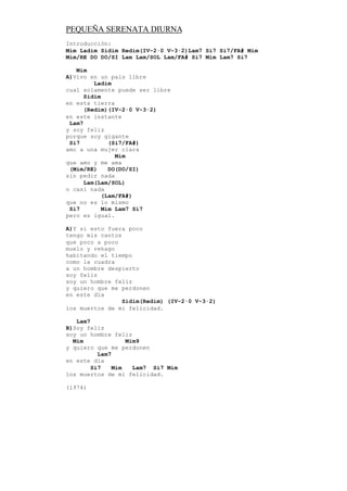 Cancionero con acordes de Silvio Rodriguez