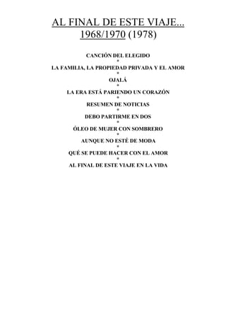 Cancionero con acordes de Silvio Rodriguez