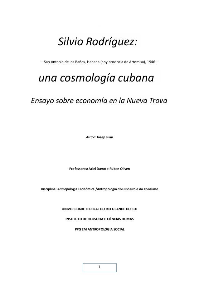Silvio Rodriguez Una Cosmologia Cubana Ensayo Sobre Economia En La silvio rodriguez una cosmologia cubana