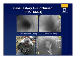 Case History 4 - Continued
(IPTC-18294)
23
Un-collapsed Casing Collapsed Casing
 