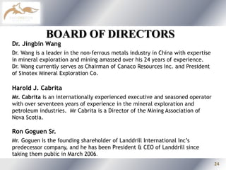 Executive Director of the China Nonferrous Metals Resource Geological Survey