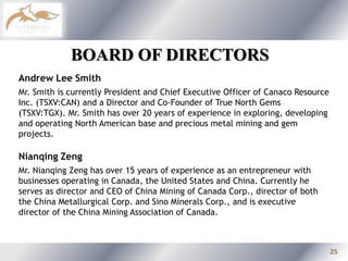 President of the Beijing Institute of Geology for Mineral Resources