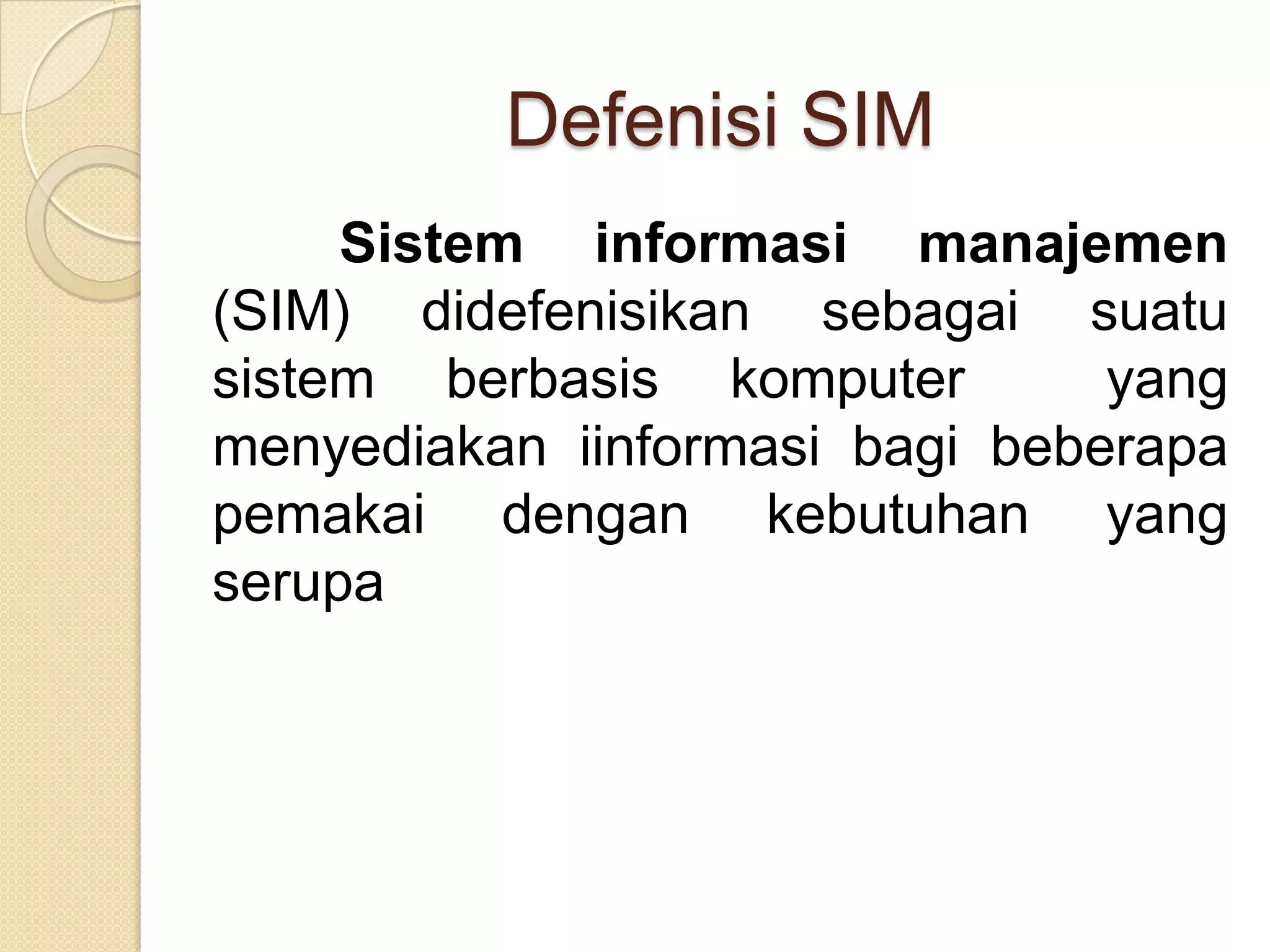 ppt Sistem informasi manajemen | PPTX