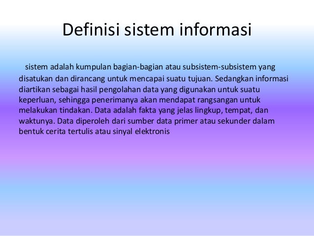 Sistem informasi manajemen
