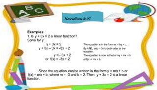 Sim (Linear Function) | PPT