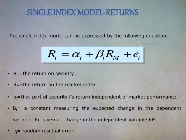 Single Index Model Pdf , Single-Index Models – NSQA