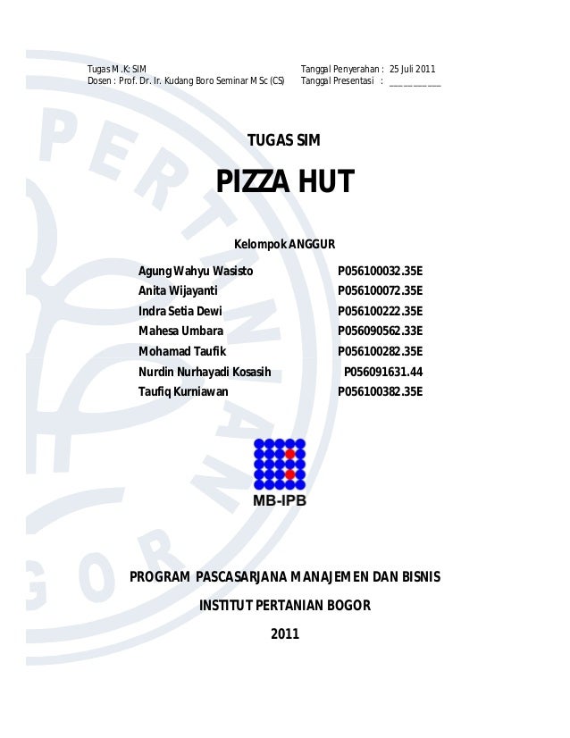 Sim Anggur Pizza Hut