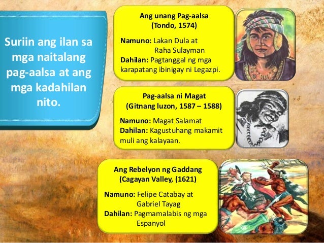 Dahilan Ng Pag Aalsa Ni Lakandula At Sulayman Araling Panlipunan SIM QIII