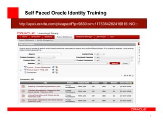Self Paced Oracle Identity Training

http://apex.oracle.com/pls/apex/f?p=9830:oim:1175364282415815::NO:::




            ...