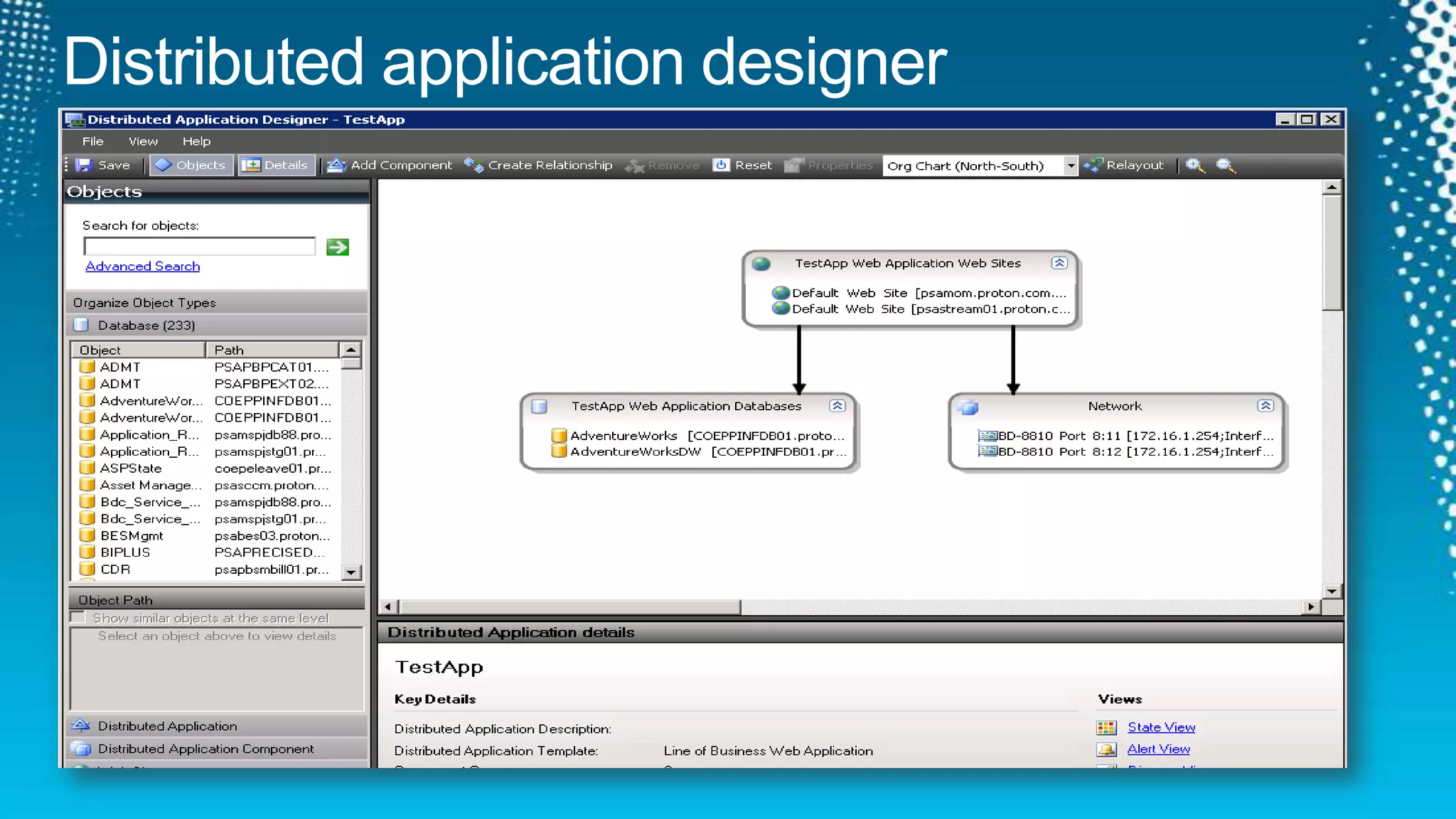 Distributed application designer
