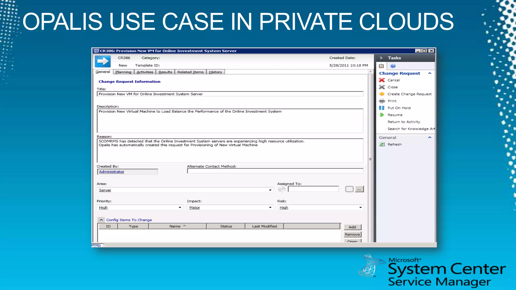 Opalis 3rd party Integration PacksHP iLO and OA