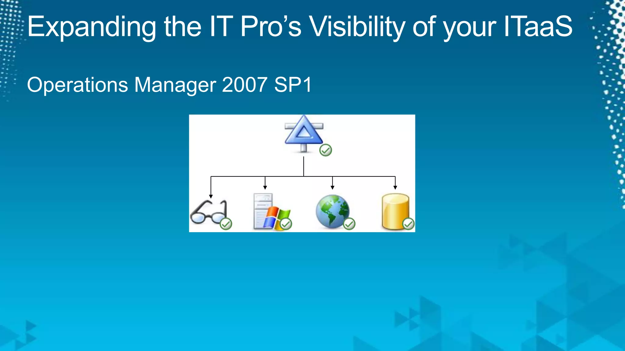 Expanding the IT Pro’s Visibility of your ITaaSOperations Manager 2007 SP1