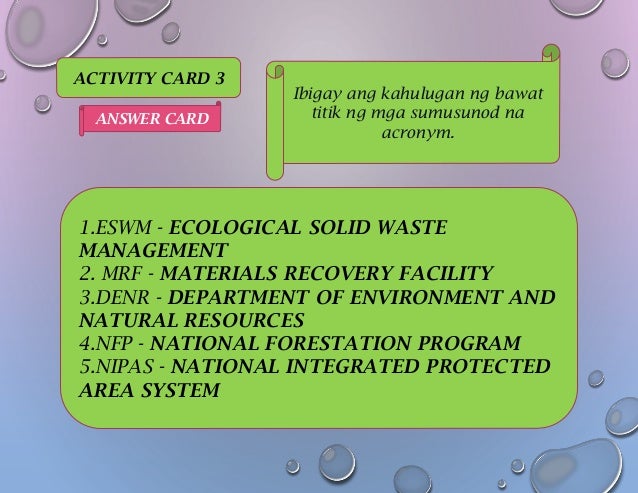 Mga Suliranin Sa Solid Waste Ng Aking Pamilya Ano Ang Kahulugan Ng Solid Waste – Halimbawa