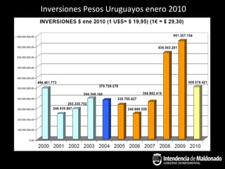 Inversiones Pesos Uruguayos enero 2010
 
