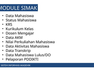 Sistem Informasi Manajemen Akademik Universitas | PPTX