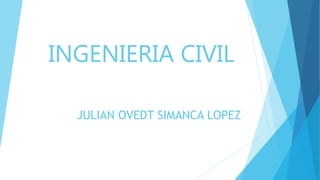 INGENIERIA CIVIL
JULIAN OVEDT SIMANCA LOPEZ
 