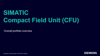 SIMATIC Compact Field Unit (CFU) Siemens | PPTX