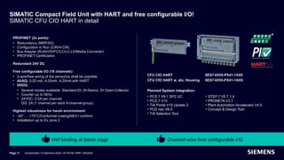 SIMATIC Compact Field Unit (CFU) Siemens | PPTX