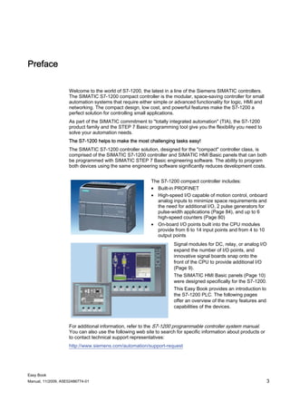 siemens simatic s7-1200 plc controller – learn the... Simatic s7 1200 easy book | PDF
