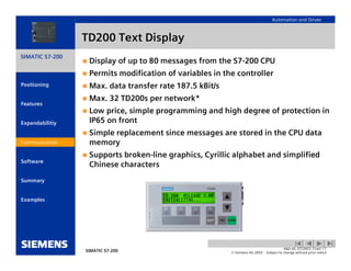Simatic s7 200-introduction | PDF