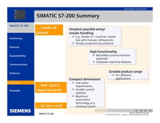 Simatic s7 200-introduction | PDF