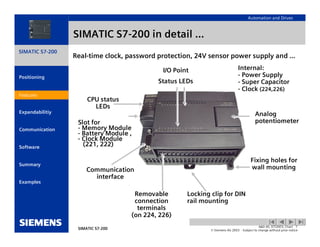 Simatic s7 200-introduction | PDF