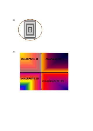 F)
G)
CUADRANTE II CUADRANTE I
CUADRANTE III
CUADRANTE IV